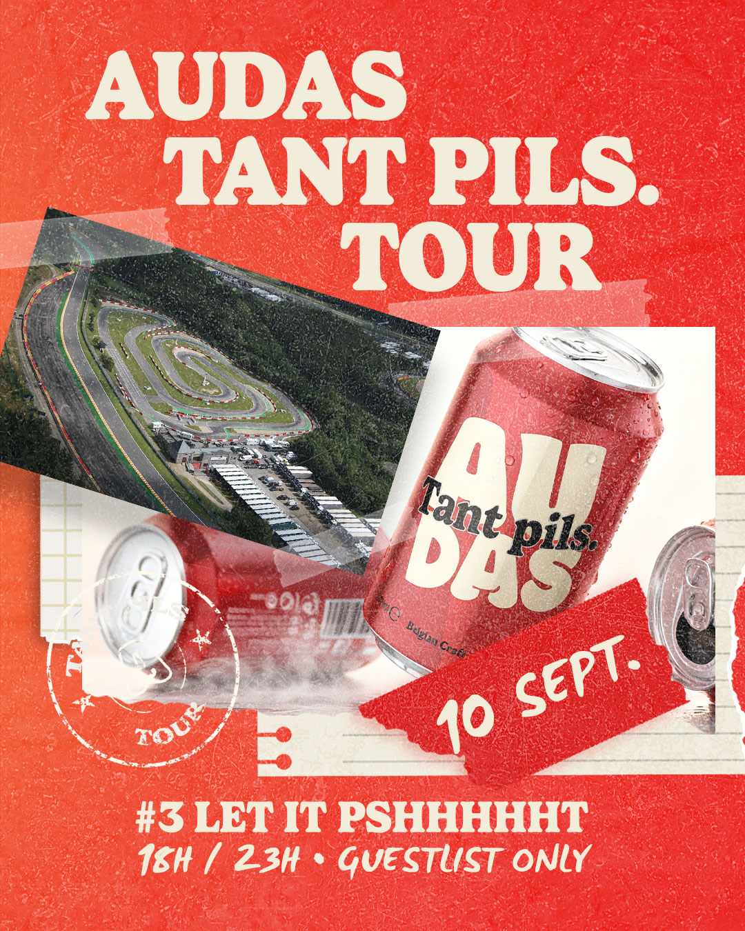 Audas Tant Pils Tour numéro 3 au karting de Spa-Francorchamps